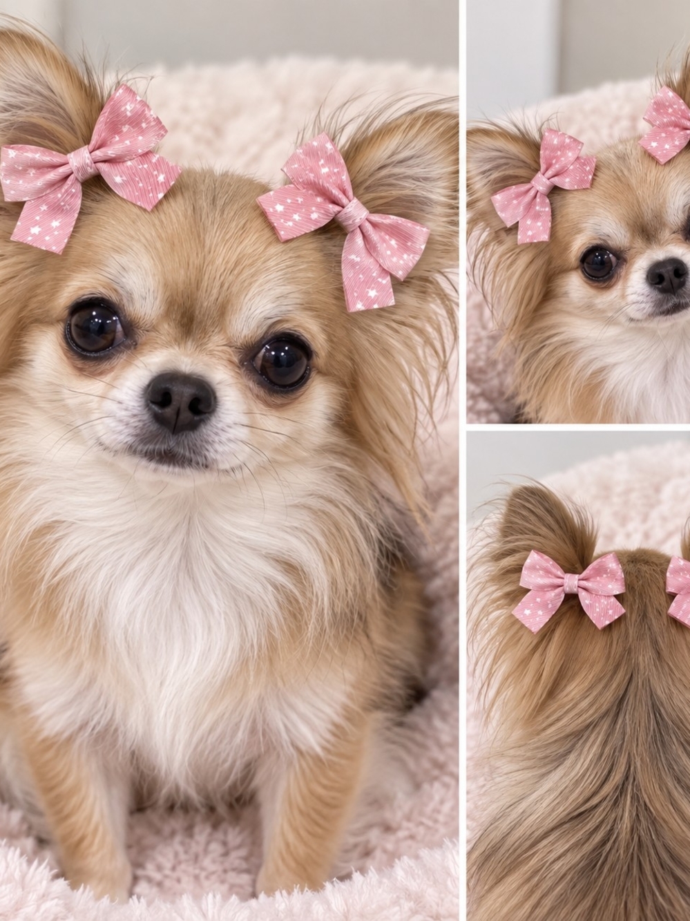 NWT Dog Hair Bows Set of 6